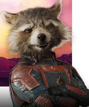 This is the Avatar Image for the Rocket Raccoon AI Voice and Text to Speech Generator